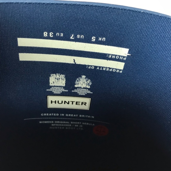 Hunter nebula short rain boots size 7 - Picture 7 of 7
